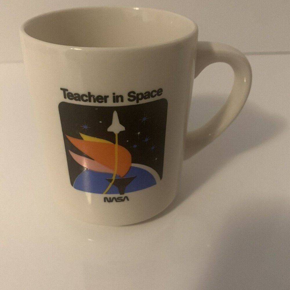 Rare Vintage NASA Teacher in Space Coffee Mug